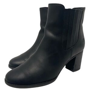 Timberland Atlantic Heights Chelsea Black Leather Boots - Size 8 - EC